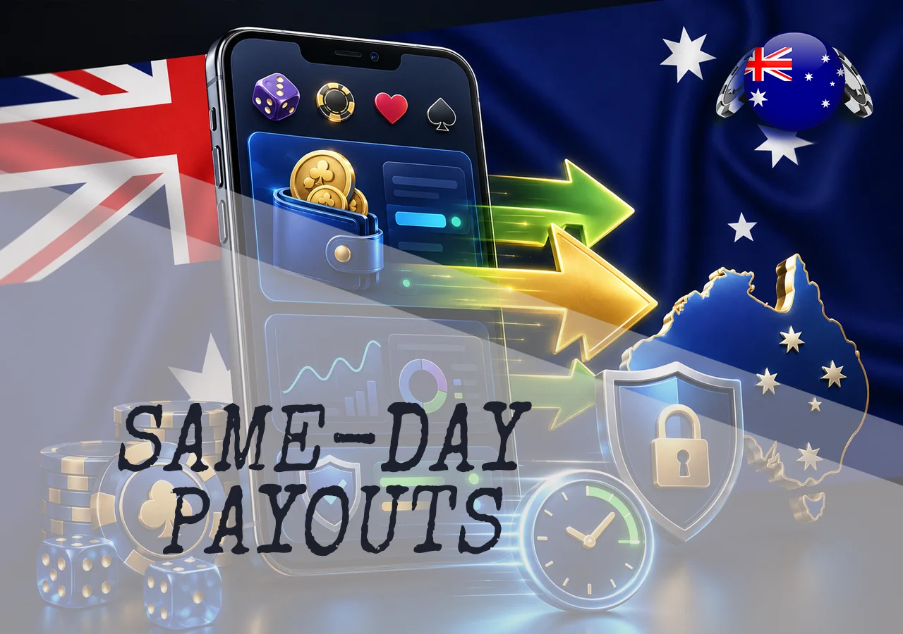 Same-day casino payouts in Australia