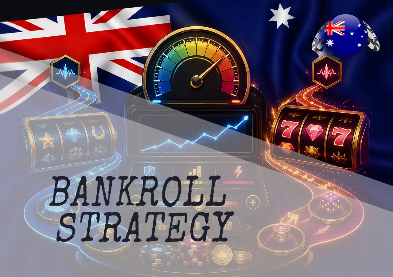 Bankroll strategy based on pokie volatility, risk level, bet size, and session longevity